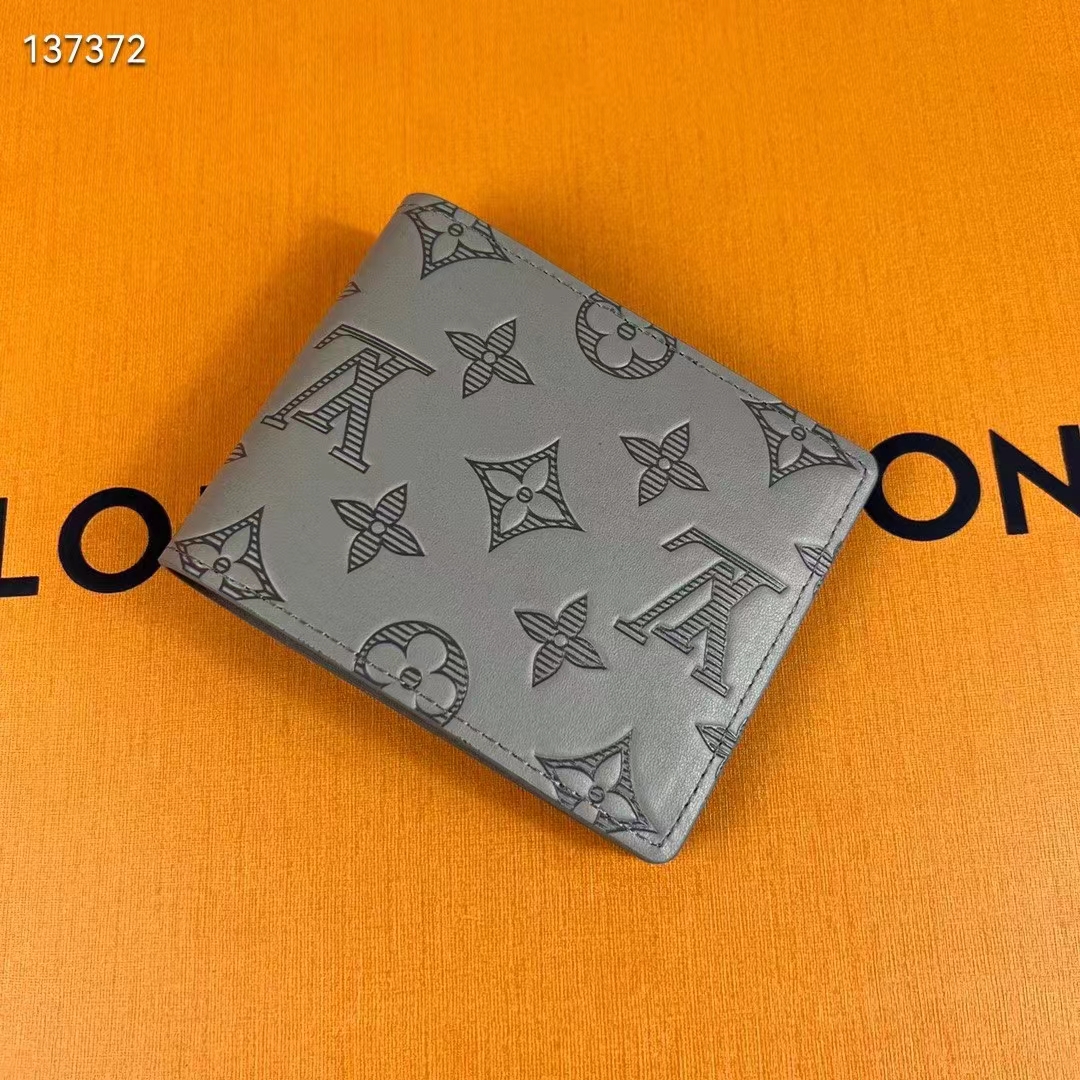 Louis Vuitton Multiple Wallet Monogram Gunmetal Gray in Coated