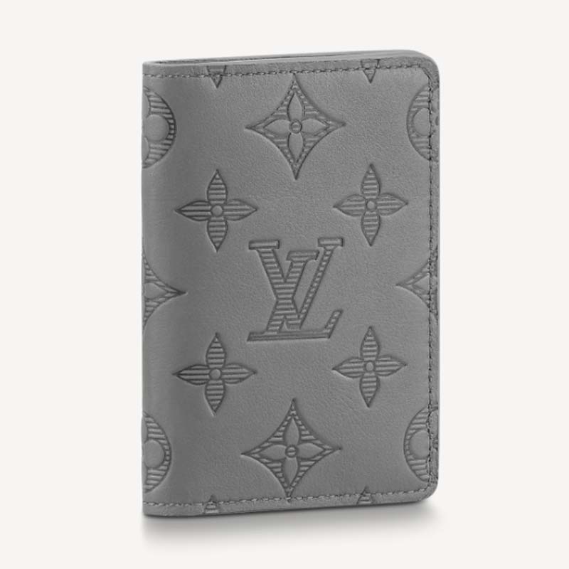 Louis Vuitton Black Monogram Shadow Leather Pocket Organizer NM Wallet -  Yoogi's Closet