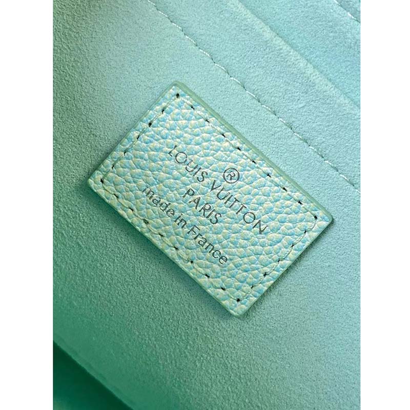 Louis Vuitton Key Pouch Vert D'eau Green in Grained Cowhide Leather with  Silver-tone - US