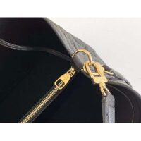 Louis Vuitton LV Women NéoNoé MM Bucket Black Embossed Monogram Empreinte Grained Cowhide (11)