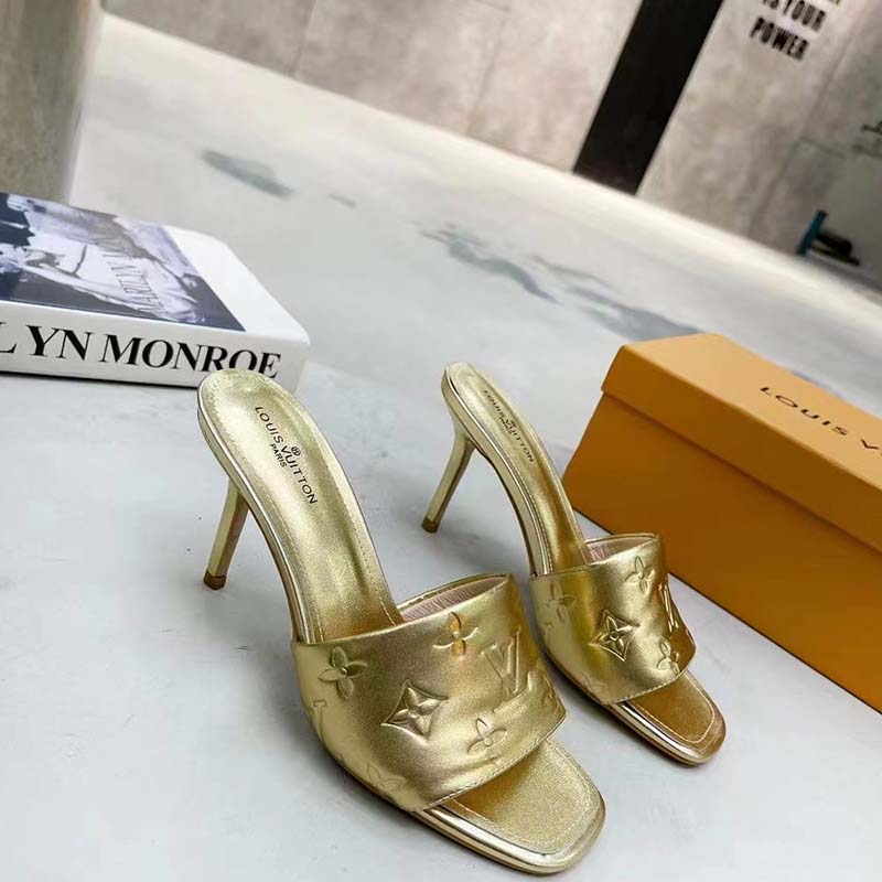 Shines in Louis Vuitton and Metallic Heels, RvceShops Revival