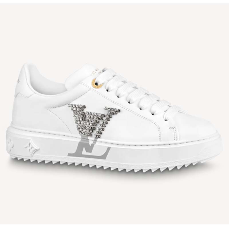 Louis Vuitton Time Out Sneaker Silver. Size 38.0