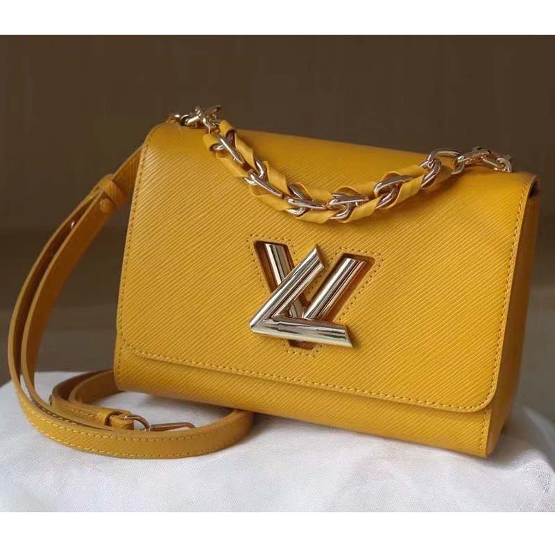 Louis Vuitton Twist MM Bag With Scrunchie Handle And Yellow Cowhide -  Praise To Heaven