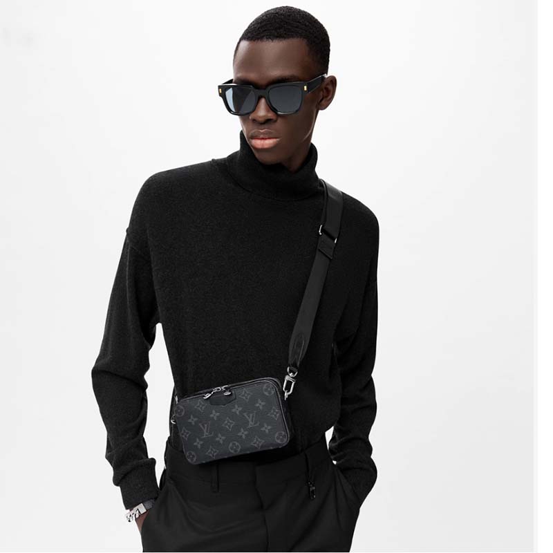 Louis Vuitton Black Monogram Galaxy Alpha Hobo Cloth ref.1012726 - Joli  Closet