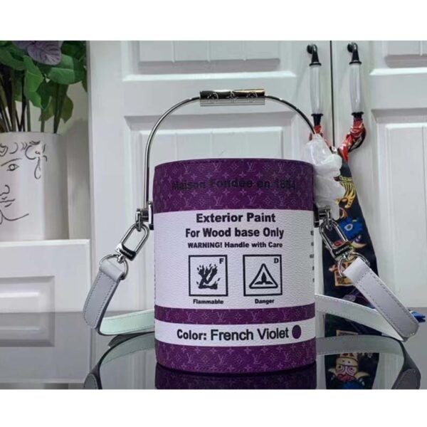 BNIB Louis Vuitton Paint Can Bag. Purple And Green Unisex Authentic!