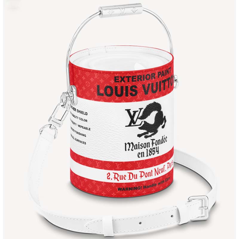 Louis Vuitton Unisex LV Paint Can Yellow Coated Canvas Cowhide Leather -  LULUX
