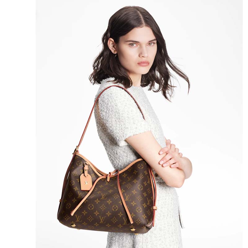 Female Printed Ladies Brown Louis Vuitton Shoulder Bag, For Casual Wear,  150g