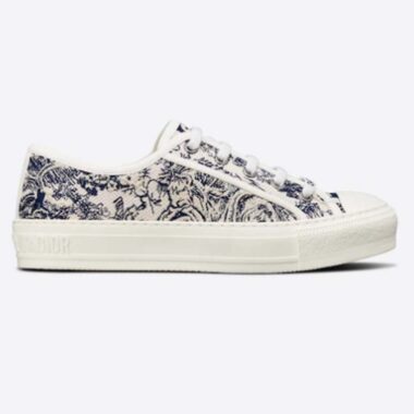 Dior Women Walk'n'Dior Sneaker Blue Toile De Jouy Embroidered Cotton