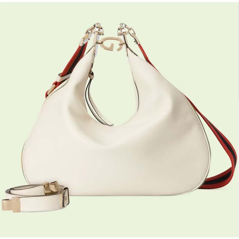 Gucci Attache Large Shoulder Bag In White - Praise To Heaven