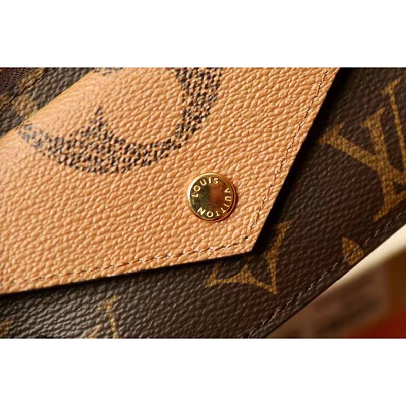 Louis Vuitton Card Holder Recto Verso Brown in Coated Canvas with Gold-tone  - US