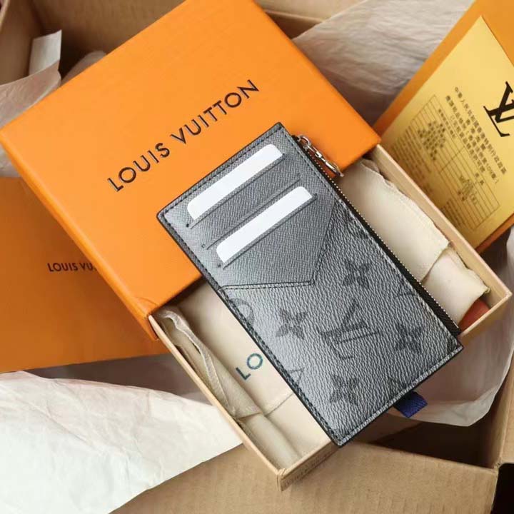 Shop Louis Vuitton TAIGA Unisex Street Style Plain Leather Logo Card Holders  by KICKSSTORE