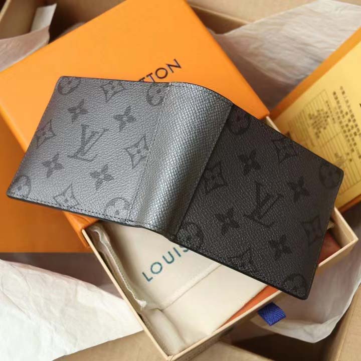 Louis Vuitton LV Multiple wallet new Grey Leather ref.194096