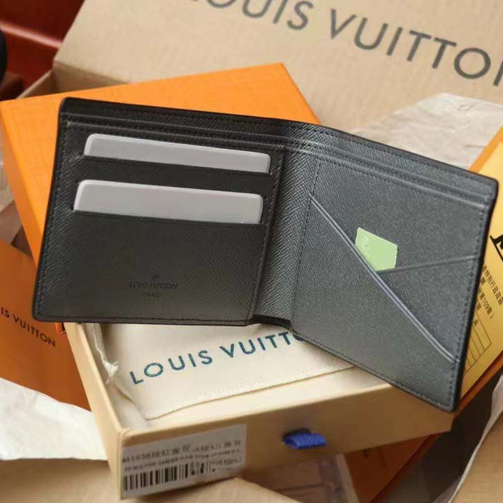 Louis Vuitton Multiple Wallet Monogram Gunmetal Gray for Men