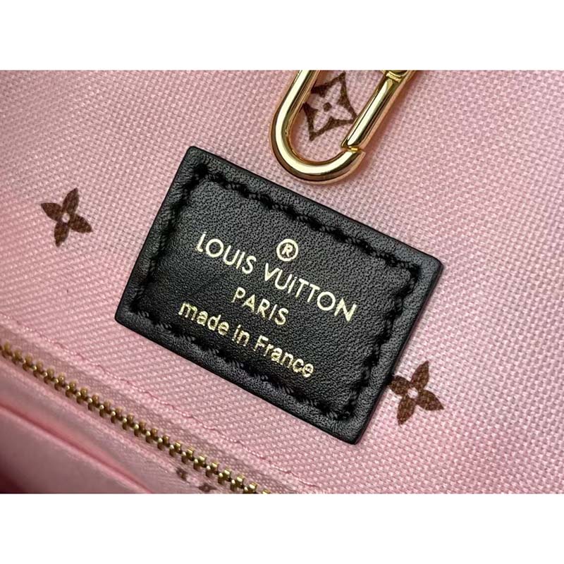Louis Vuitton LV x YK OnTheGo MM M46418 Black and Fuchsia -- https