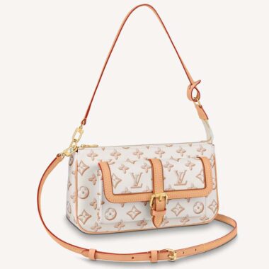 Louis Vuitton LV Women Maxi Multi Pochette Accessoires Handbag Beige Monogram Coated Canvas