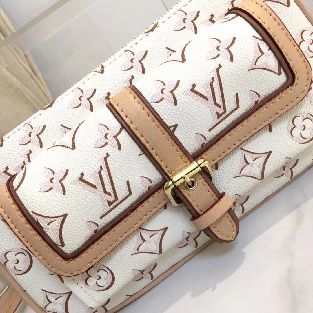 Pochette accessoire handbag Louis Vuitton Beige in Plastic - 35972683