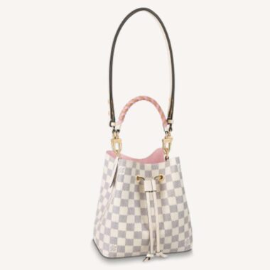 Louis Vuitton LV Women NéoNoé BB Bucket Bag Damier Azur Coated Canvas