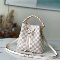 Louis Vuitton LV Women NéoNoé BB Bucket Bag Damier Azur Coated Canvas (11)