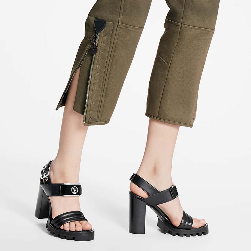 Louis Vuitton Star Trail LV Monogram Sandals - Black Sandals