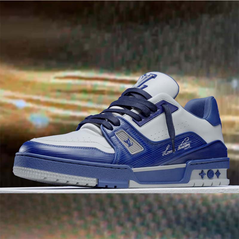 LV Trainer Sneaker “University Blue” (ON FOOT) 