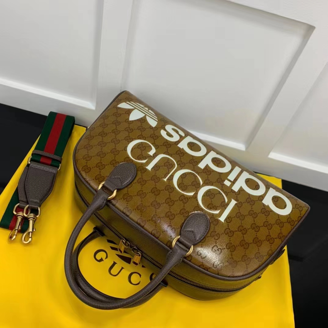 Gucci x adidas Large Duffle Bag Beige/Brown