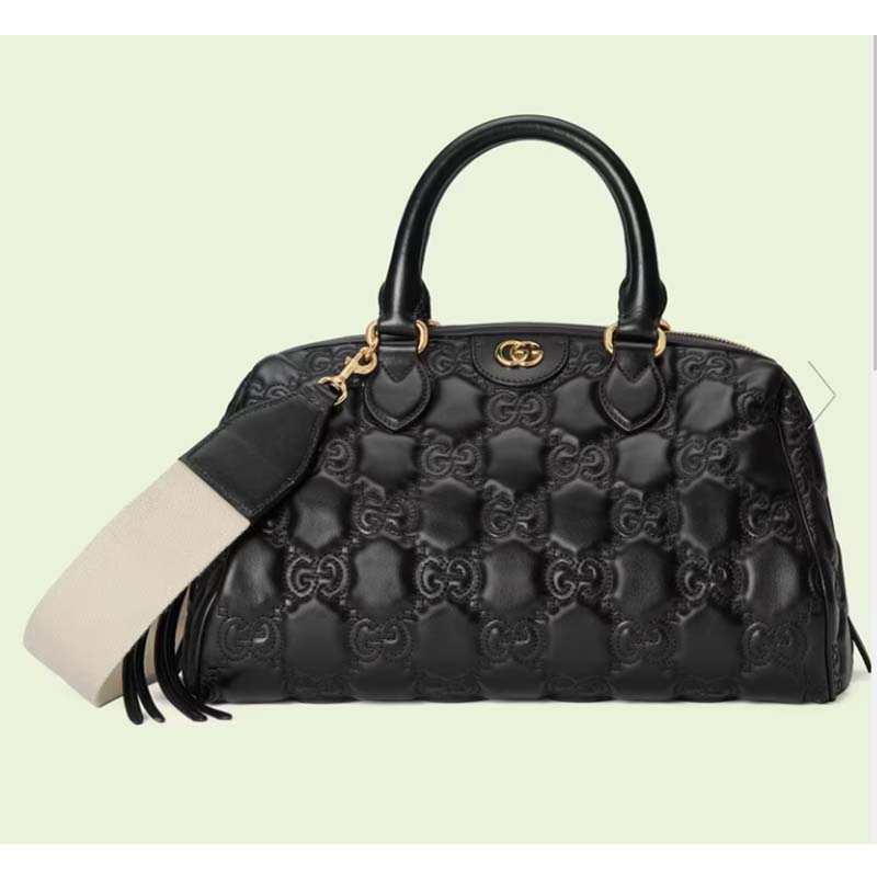 Gucci - GG-matelassé Leather Makeup Bag - Womens - Black
