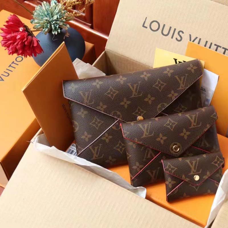 Pochette kirigami en toile Louis Vuitton Brown in Cloth - 38566434