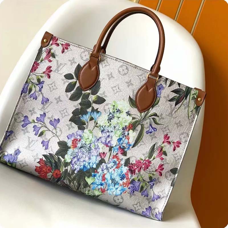 Louis Vuitton OnTheGo Tote Limited Edition Floral Monogram Canvas MM Print  2218651