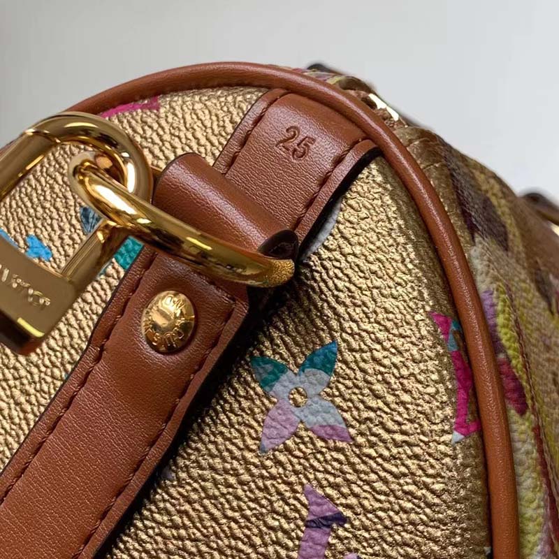 Louis Vuitton Speedy Bandouliere 25 Monogram Beige Clair in Coated  Canvas/Natural Cowhide Leather with Gold-tone - US