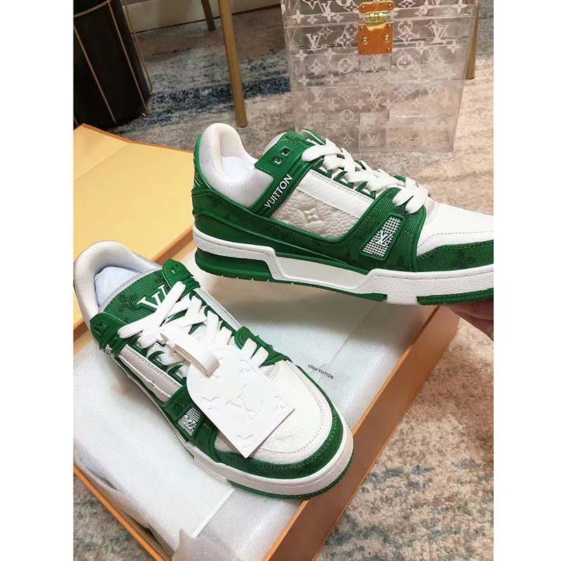 LV Trainer Sneaker 2023 Monogram leather #54 Green – 90sen