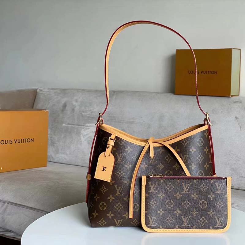 Louis Vuitton - Authenticated Néonoé Bb Handbag - Cotton Brown Abstract for Women, Very Good Condition