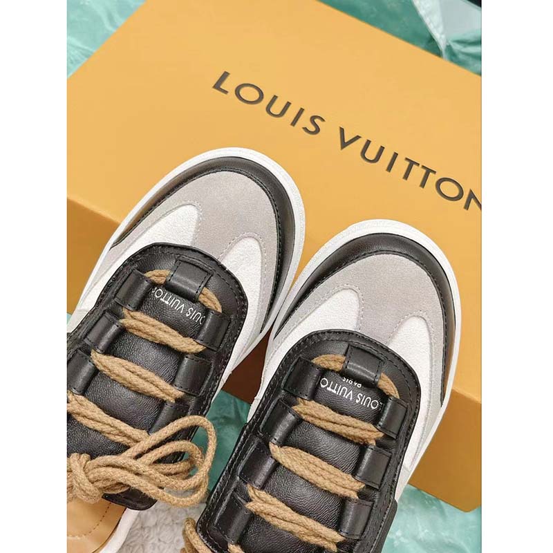 Louis Vuitton Women LV Lous Open-Back Sneaker Black Suede Calf