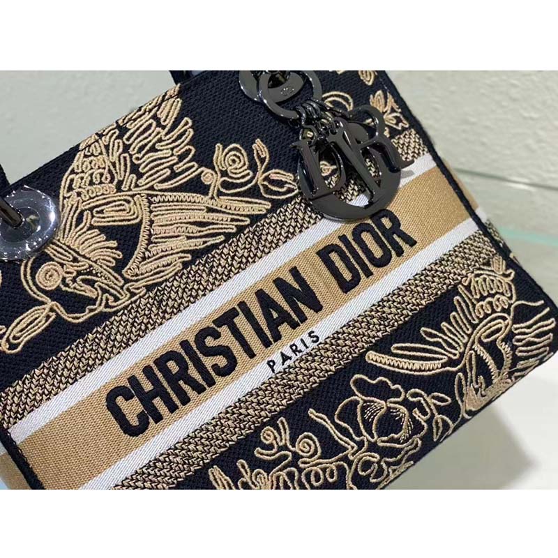 Christian Dior Medium Lady D-Lite Bag Dior Jardin d'Hiver