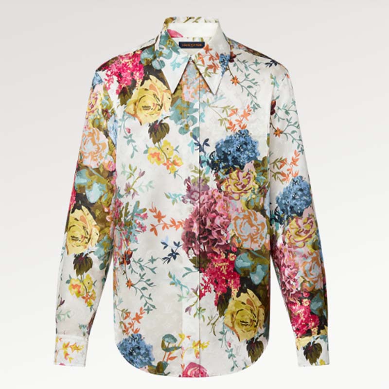 Louis Vuitton 2023-24FW Flower Patterns Monogram Silk Short Sleeves Luxury  Shirts (1AFAU0, 1AFATZ, 1AFATY, 1AFATX, 1AFATW, 1AFATV, 1AFATU, 1AFATT)
