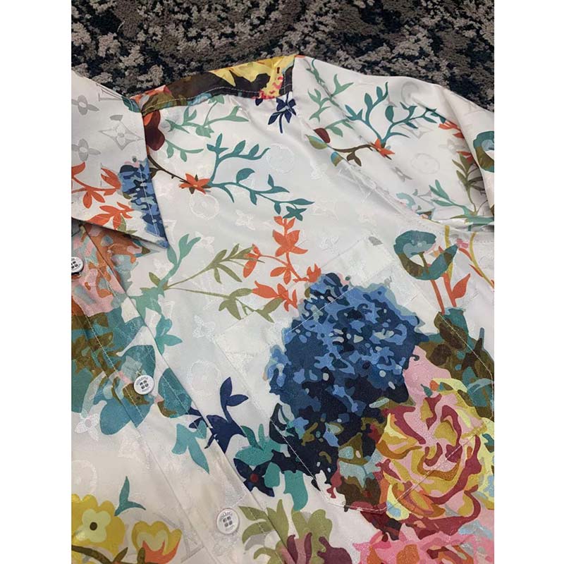 LOUIS VUITTON LV Monogram Tapestry Vintage Floral Pattern Short Sleeve -  KICKS CREW
