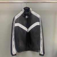 Louis Vuitton LV Men Leather Track Blouson Black Calf Leather Thistle Regular Fit (3)