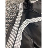 Louis Vuitton LV Men Leather Track Blouson Black Calf Leather Thistle Regular Fit (3)