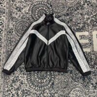 Louis Vuitton LV Men Leather Track Blouson Black Calf Leather Thistle Regular Fit (3)