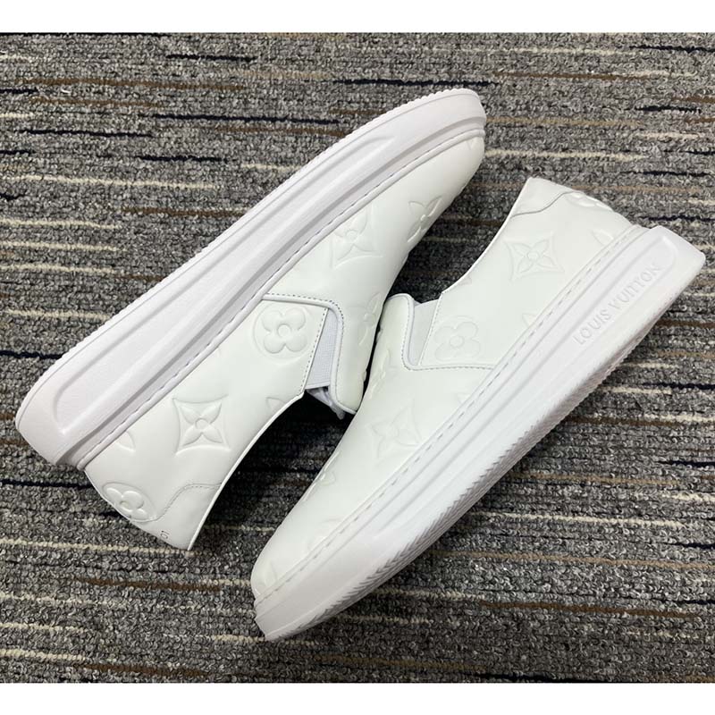 Beverly hills leather trainers Louis Vuitton White size 8 US in Leather -  34103949