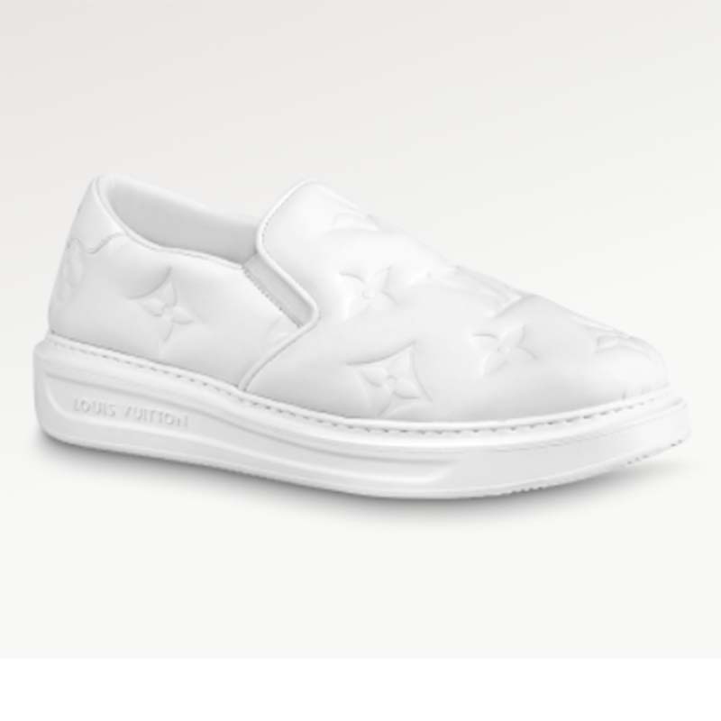 Louis Vuitton LV Beverly Hills trainers White Leather ref.494265