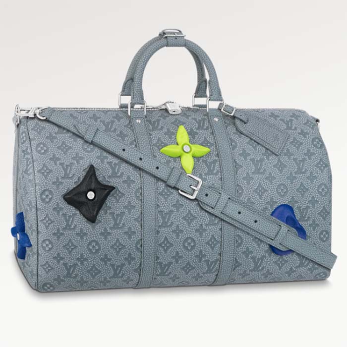 NEW-Louis Vuitton keepall 50 Granite strap Travel bag / FW 2022 by