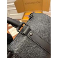 Louis Vuitton LV Unisex Keepall Bandoulière 25 Black Taurillon Monogram Cowhide Leather (2)