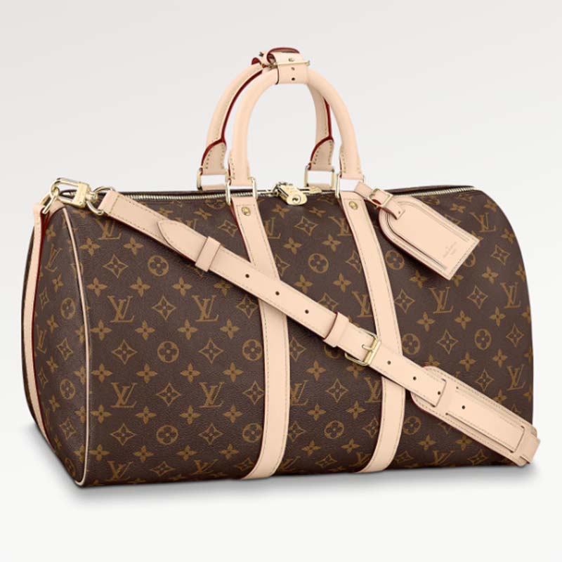 Louis Vuitton Keepall Bandouliere 35 Metallic Nebula coated canvas in  Cowhide-Leather Trim with Silver-tone - US