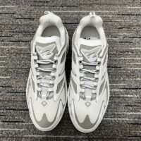 Louis Vuitton LV Unisex Runner Tatic Sneaker White Mix Materials Rubber Outsole Monogram Flowers (9)