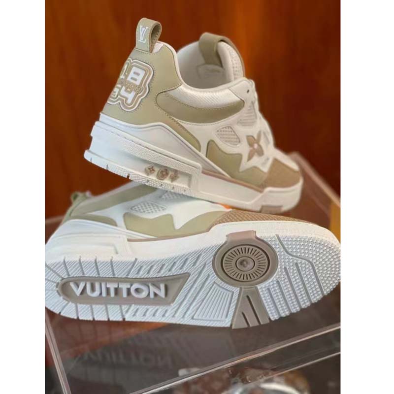 LV Trainer Sneaker Leather Denim Velcro Strap Monogram – Fabriqe