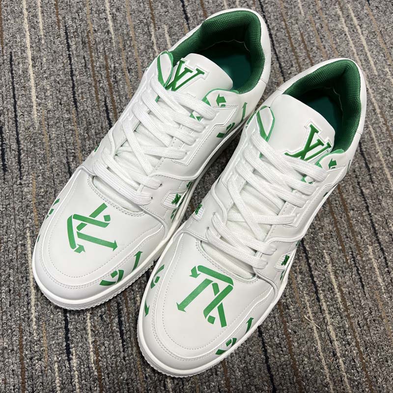 MARKED EU — Louis Vuitton Green White Sneakers
