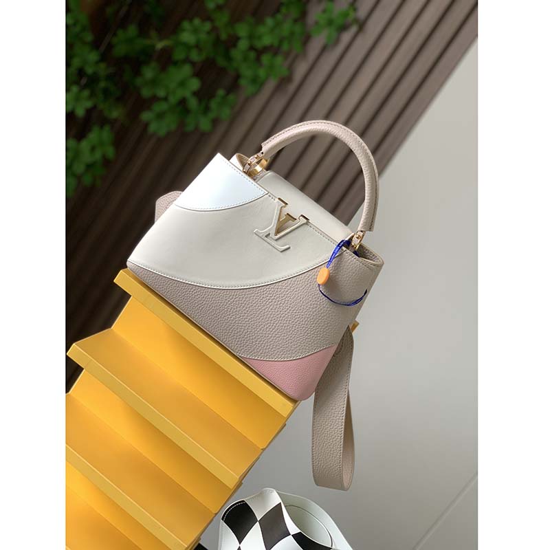 Louis Vuitton - Authenticated Capucines Handbag - Wicker Beige Plain for Women, Never Worn