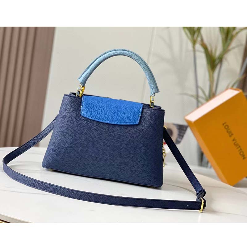 Louis Vuitton Capucines Womens Shoulder Bags 2023-24FW, Blue