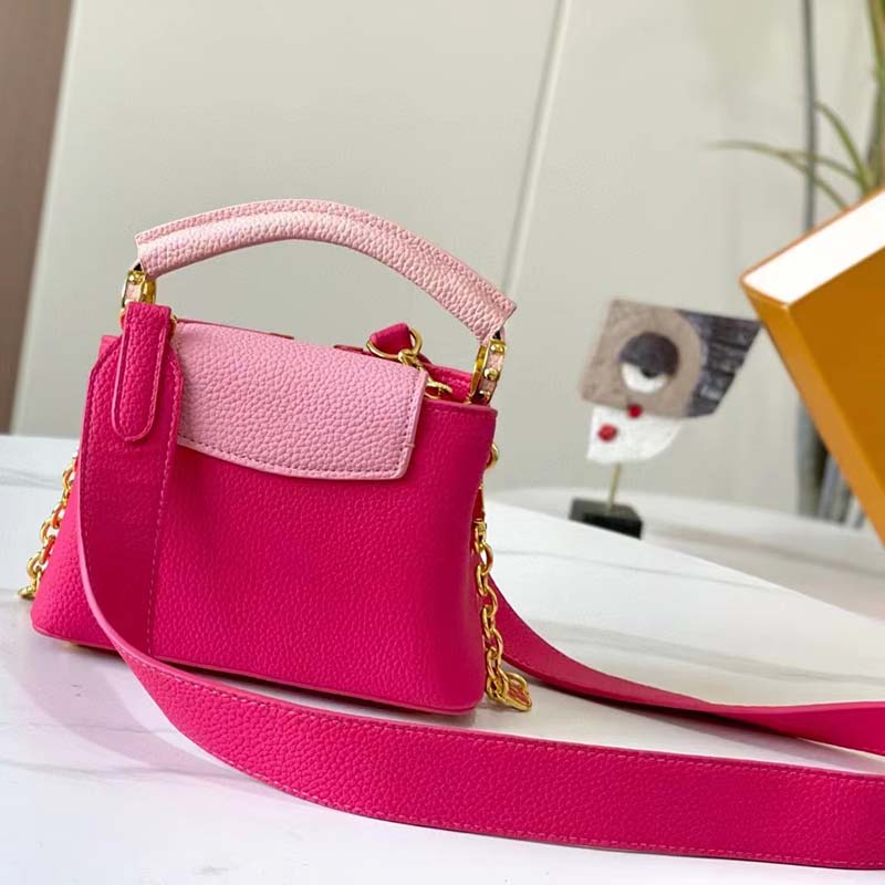 Louis Vuitton Ayers-Trimmed Taurillon Capucines Mini - Pink Mini Bags,  Handbags - LOU682176, The RealReal in 2023