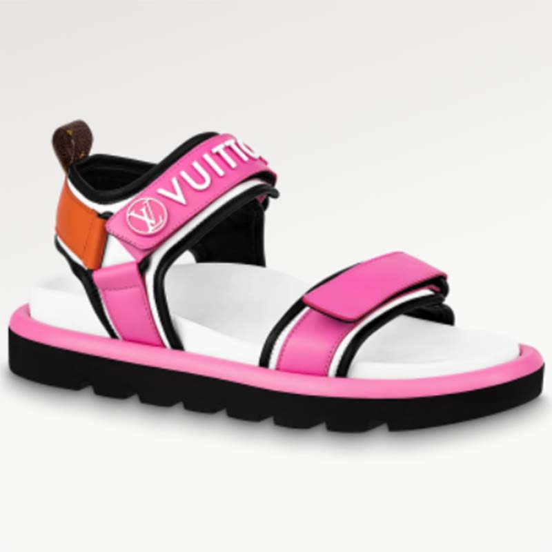 LV Sunset Comfort Flat Sandal - Women - Shoes, LOUIS VUITTON ® in 2023